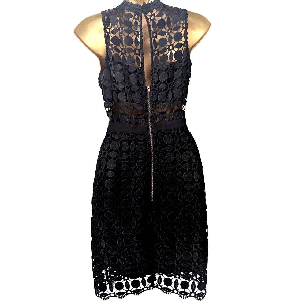 ASTR The Label VIVIAN Sz S Peek-a-Boo Lace Bodycon Dress EUC - Picture 6 of 7